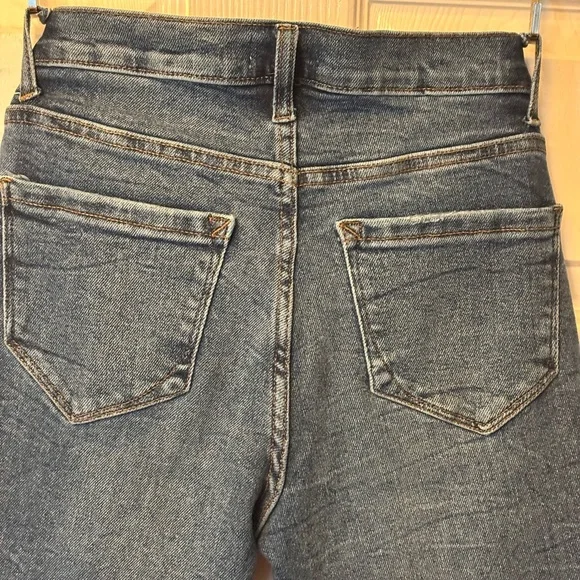 Kensie Dark Blue Cropped Straight Jeans - Picture 7 of 8